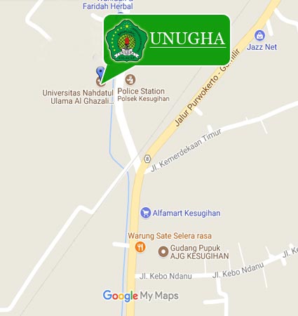 Peta Lokasi (Google Map) Universitas Nahdlatul Ulama Al Ghazali Cilacap Kuliaheksekutif Nomor